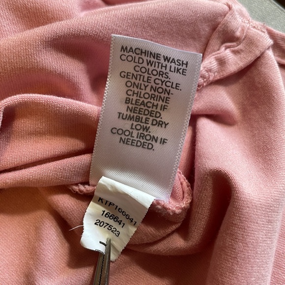 J. JILL Luxe Supima boatneck long sleeve pink relaxed fit drop shoulder top M - Picture 11 of 11